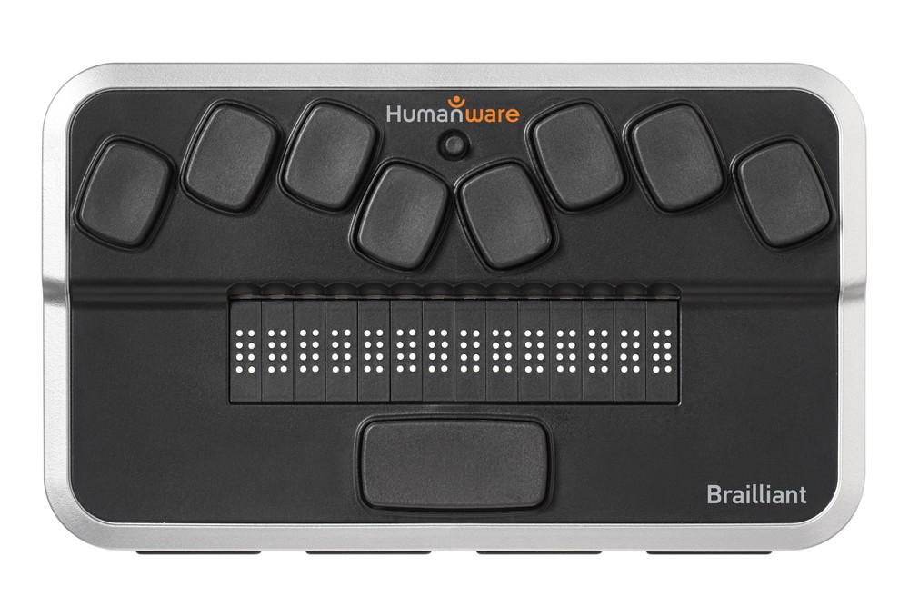 The Brailliant Braille Display by Humanware is compatible with Mac computers.