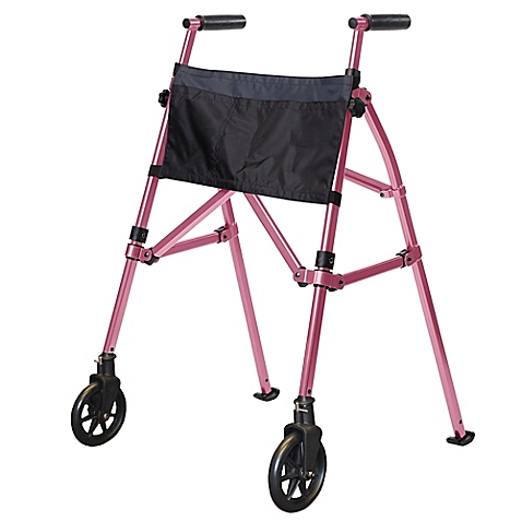 EZ Fold-N-Go Height-Adjustable Lightweight Travel Walker, by Stander Inc.